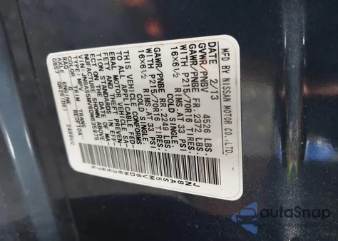 2013 Nissan Rogue S from USA, damaged, VIN JN8AS5MV6DW635975